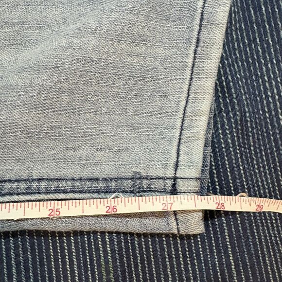 Democracy Jeans 8P Ab Solution Floral Embroidery Stretch Midrise Tummy Slim - Picture 6 of 9